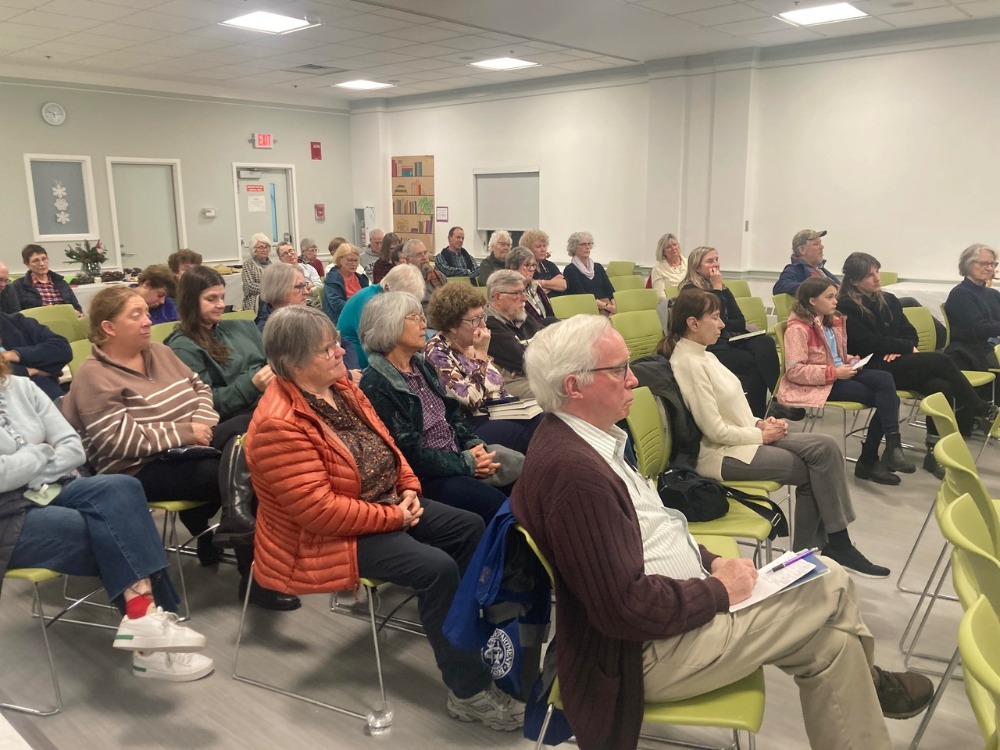 Crowd at Authors Panel in Community Room